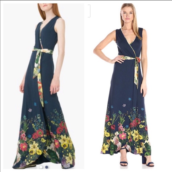 Desigual Botanical Knitted Sleeveless Dress🌺 - Picture 2 of 5